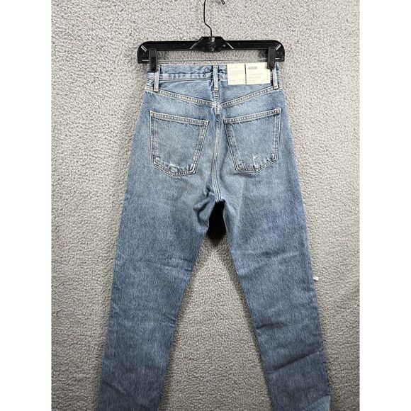 Agolde 90’s Pinch Waist High Rise Straight Size 24 in “Ruler” - Picture 6 of 12